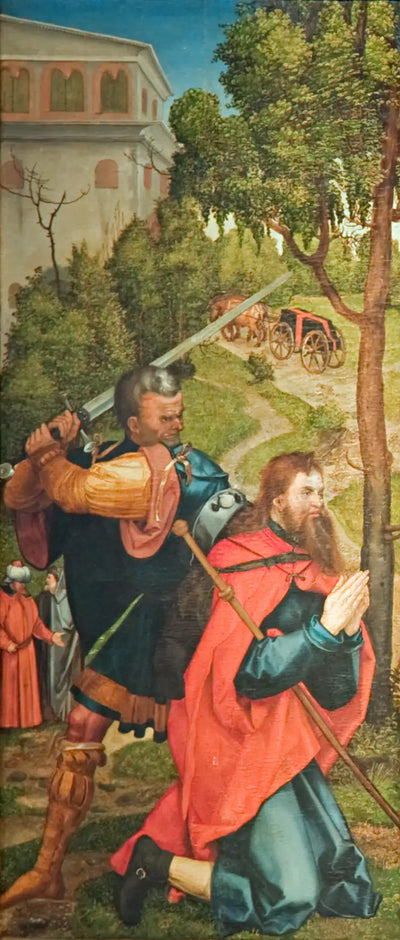 Autel de Heller première aile intérieure Martyre de saint Jacques le Majeur - Albrecht Dürer - Alpha Reproduction