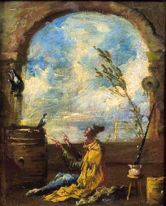 Le poète et l'oiseau - Alessandro Magnasco
