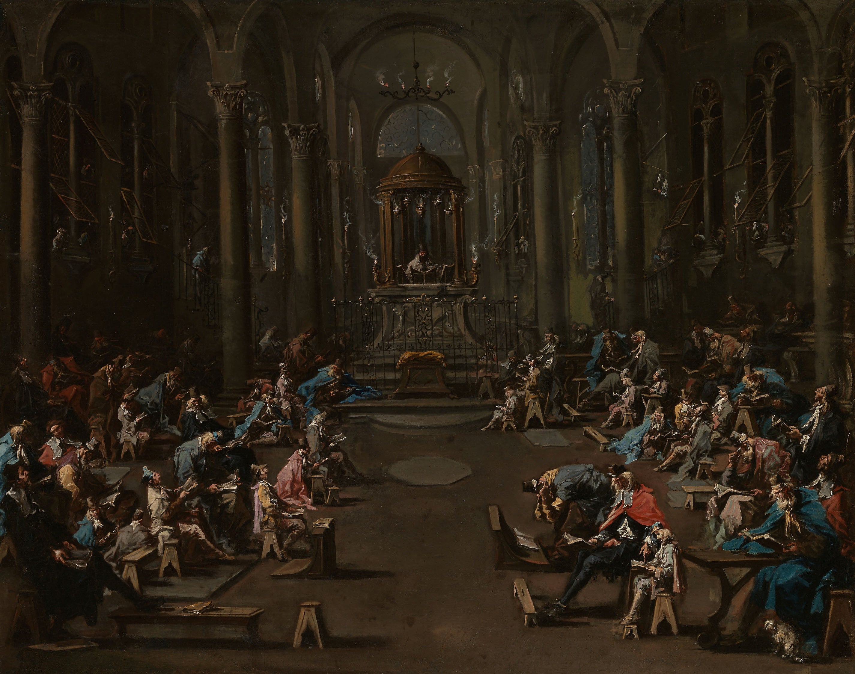 La synagogue - Alessandro Magnasco