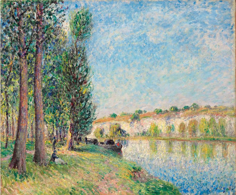 Reproduction du tableau « Le Loing à Moret - Alfred Sisley » par Alpha Reproduction en peinture à l’huile