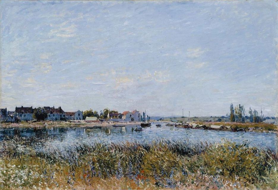 Reproduction du tableau « Saint-Mammès, le matin - Alfred Sisley » par Alpha Reproduction en peinture à l’huile