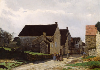 Reproduction du tableau « Femmes allant au bois, paysage - Alfred Sisley » par Alpha Reproduction en peinture à l’huile