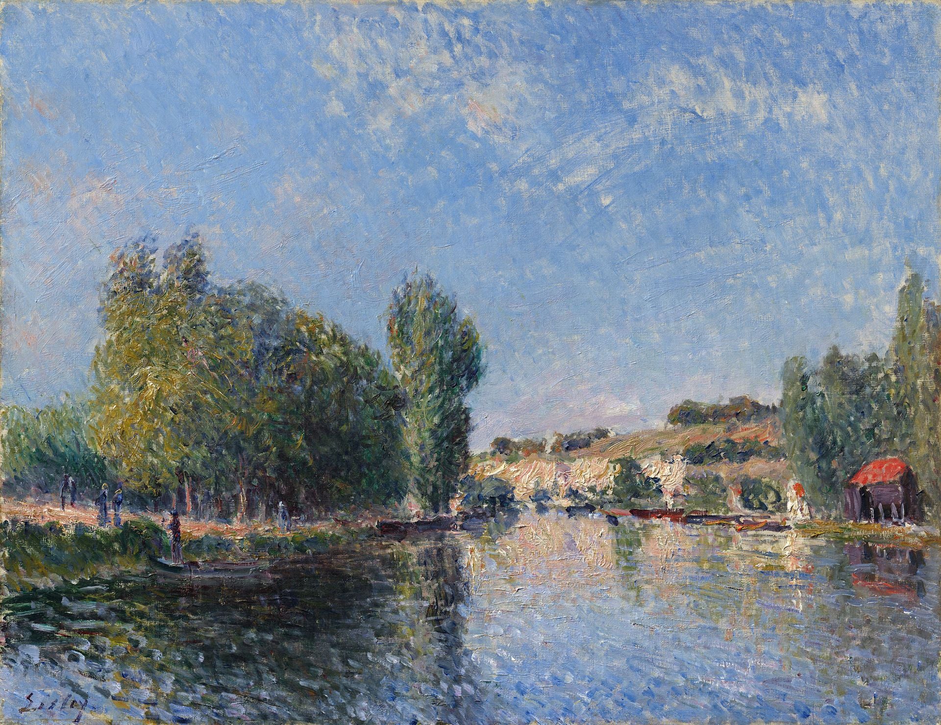 Reproduction du tableau « Le Loing à Moret - Alfred Sisley » par Alpha Reproduction en peinture à l’huile