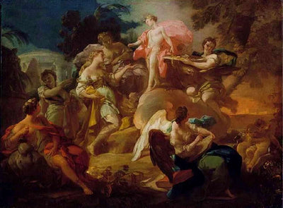 Allégorie des Arts avec Apollon et les Grâces - Corrado Giaquinto - Alpha Reproduction