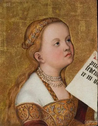 Retable de Prague [aile gauche fragment]: Sainte (Apollonia ?) - Lucas Cranach the Elder - Alpha Reproduction