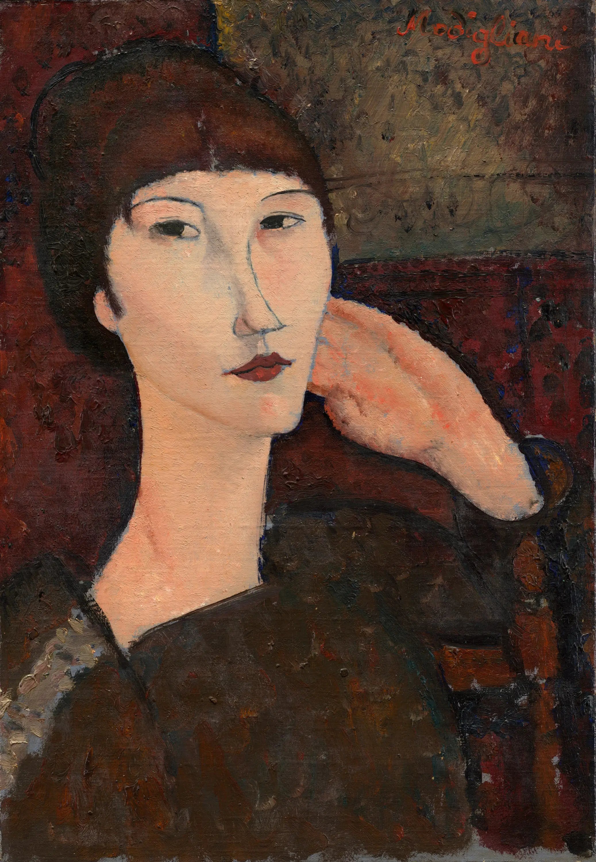 Reproduction du tableau « Adrienne - Amedeo Modigliani » par Alpha Reproduction en peinture à l’huile