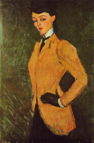 Reproduction du tableau « L'Amazone - Amedeo Modigliani » par Alpha Reproduction en peinture à l’huile