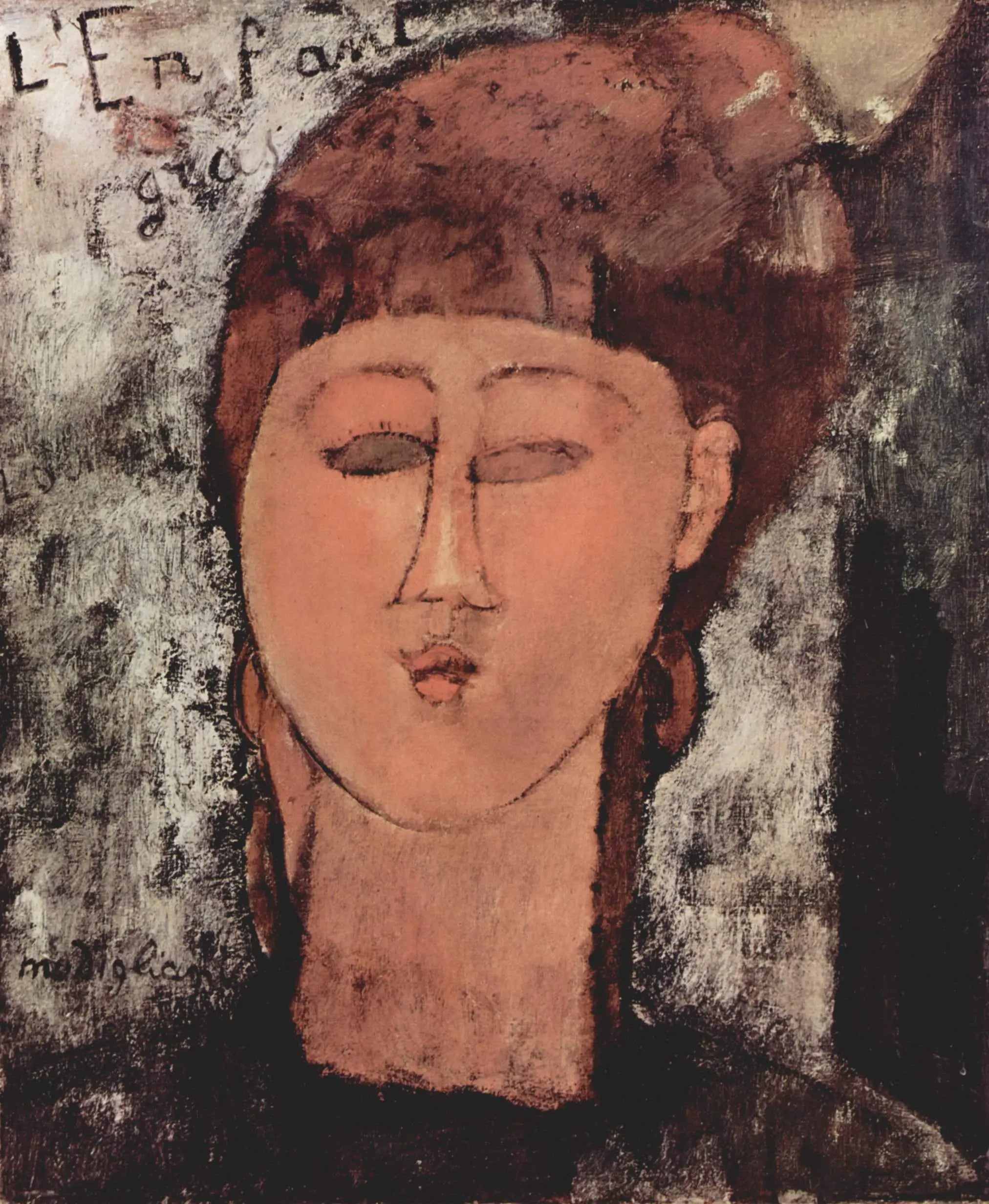 Reproduction du tableau « L'Enfant gras - Amedeo Modigliani » par Alpha Reproduction en peinture à l’huile