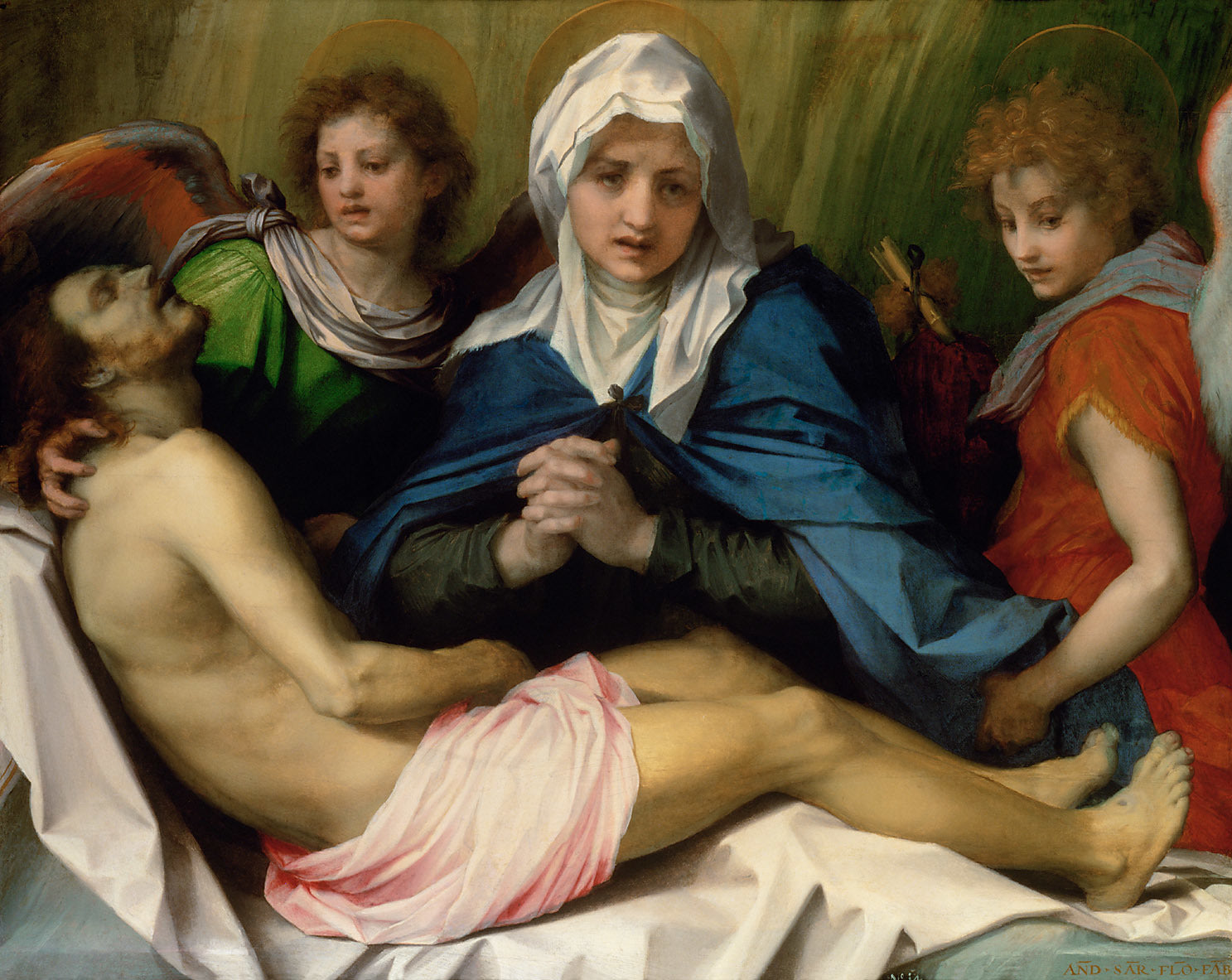 La lamentation sur le corps du Christ mort - Andrea del Sarto - Alpha Reproduction
