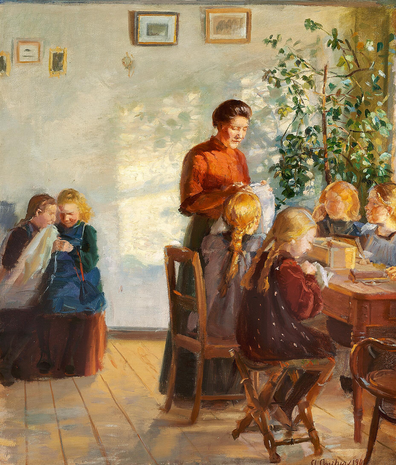 Курс шитья. - Anna Ancher