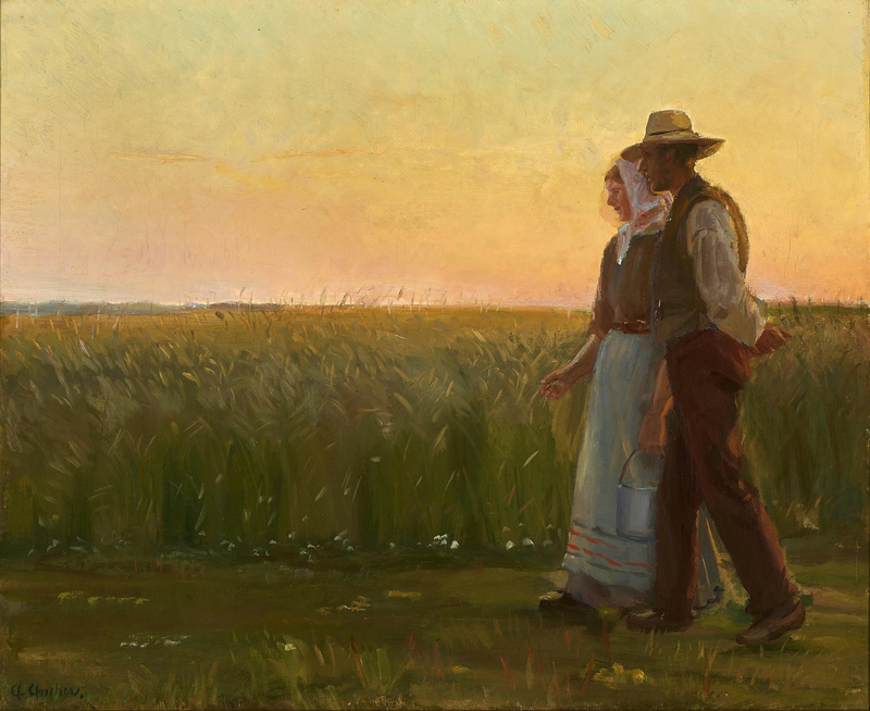 Мальчик и девочка. - Anna Ancher