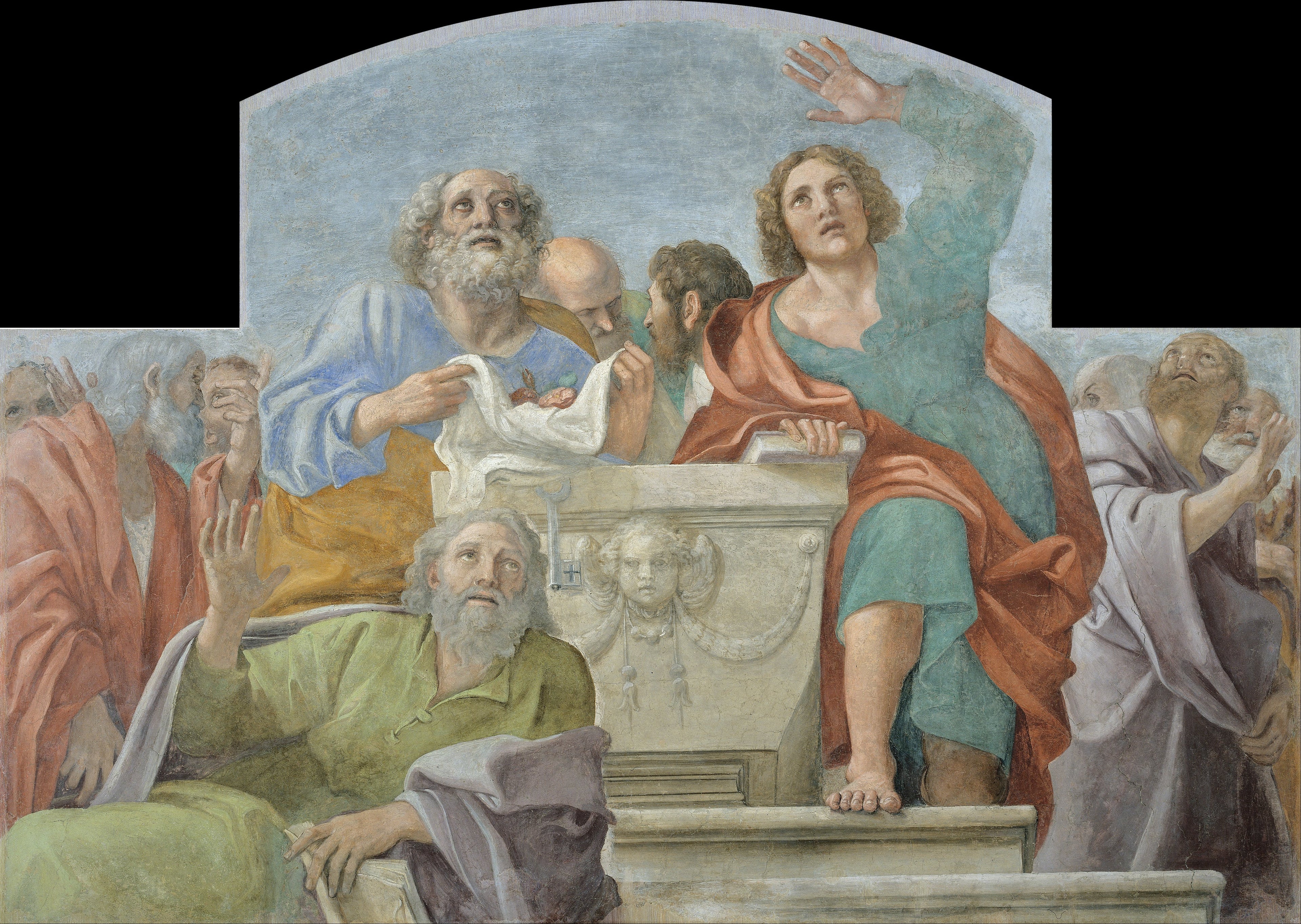 Les apôtres autour du sépulcre de la Vierge Marie - Francesco Albani