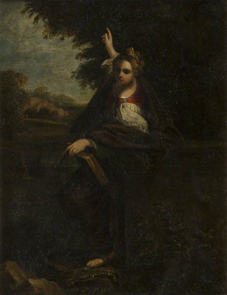 Sainte Catherine dans un paysage - Annibale Carracci - Alpha Reproduction