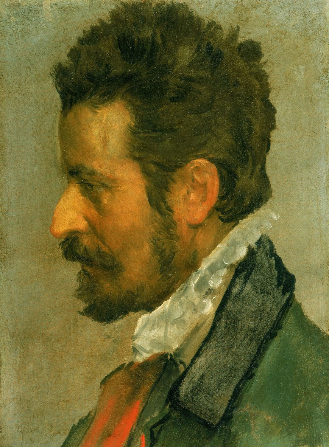 Tête d'homme de profil - Annibale Carracci