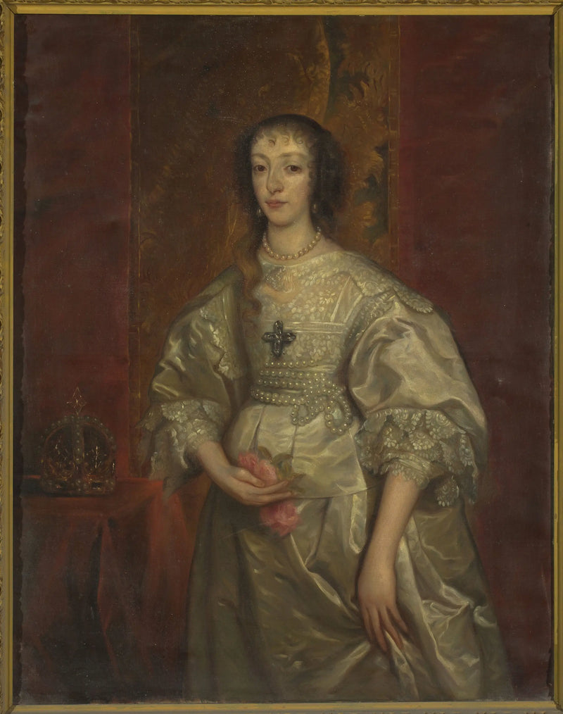 Портрет Анриетты Марии (1609-1699), королевы Англии - Антуан ван Дейк