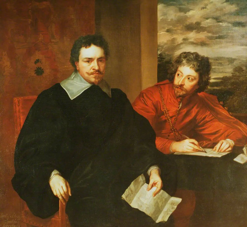 Томас Уэстворт (1594–1641), граф Страффорд, и его секретарь Филип Майнгэринг - Антуан ван Дейк