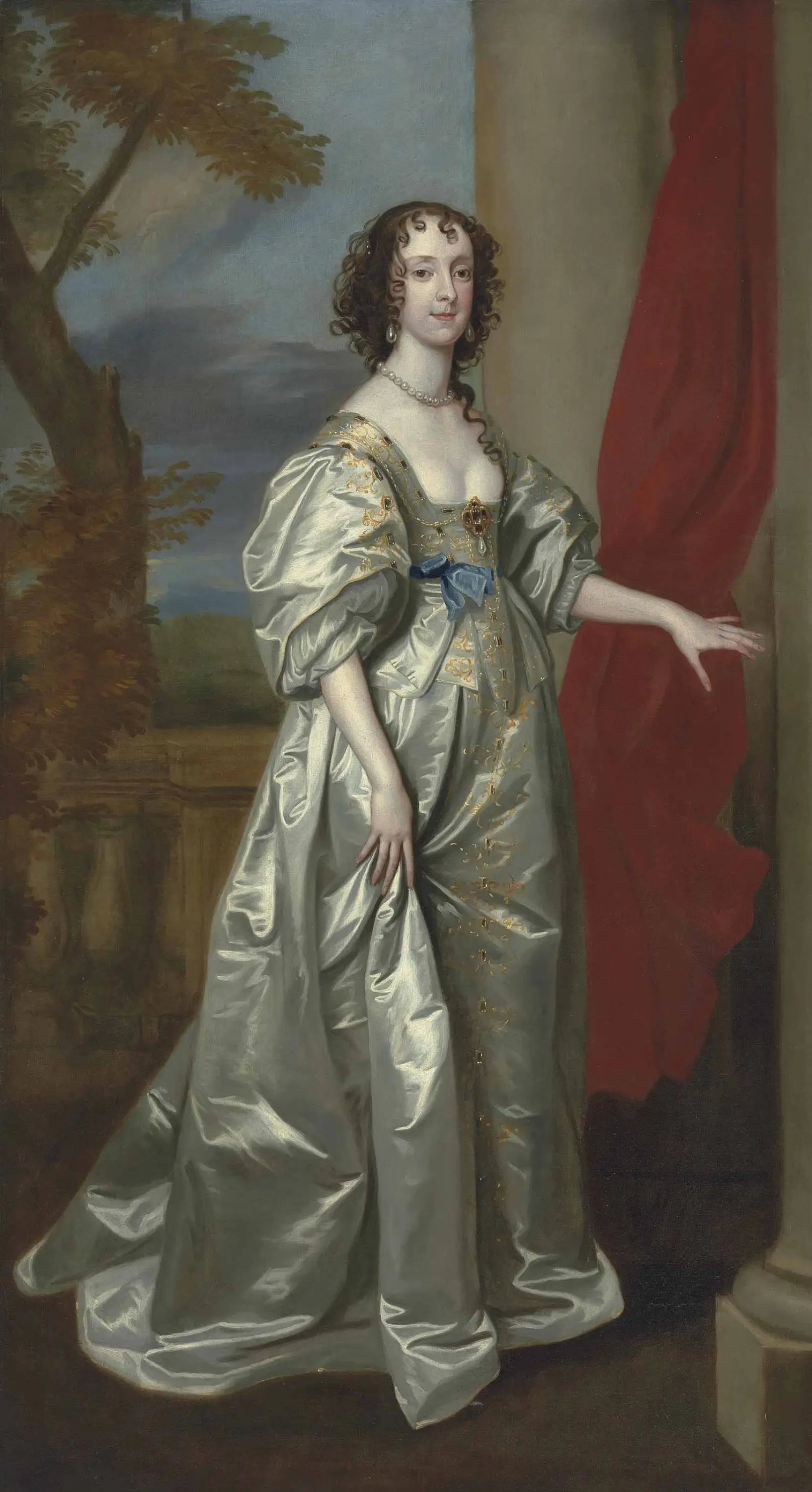 Portrait de Margaret Smith Mme Thomas Carey plus tard Lady Edward Herbert (1606-1678) - Antoine van Dyck - Alpha