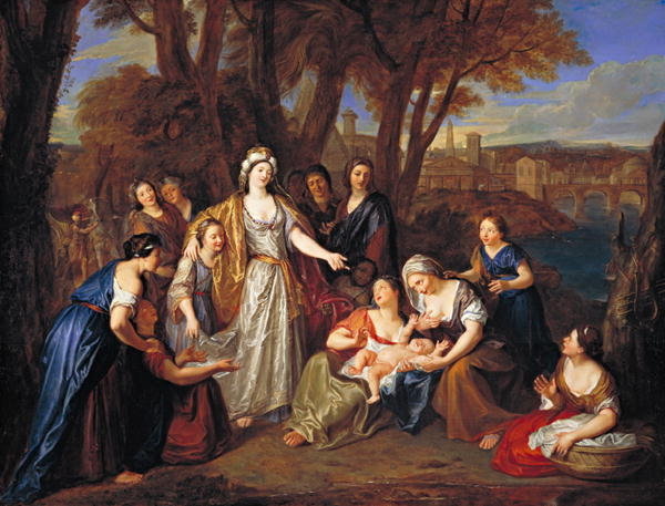 La découverte de Moïse - Antoine Coypel
