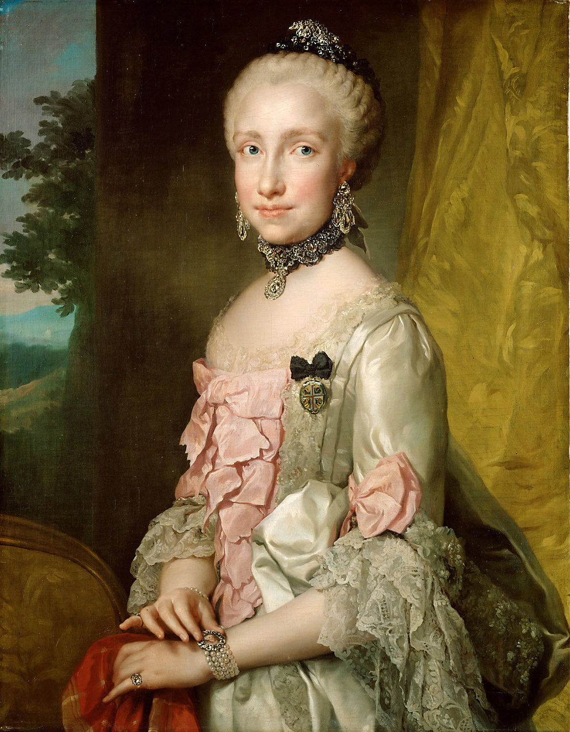 Portrait de Marie-Louise d’Espagne - Anton Raphael Mengs - Alpha Reproduction