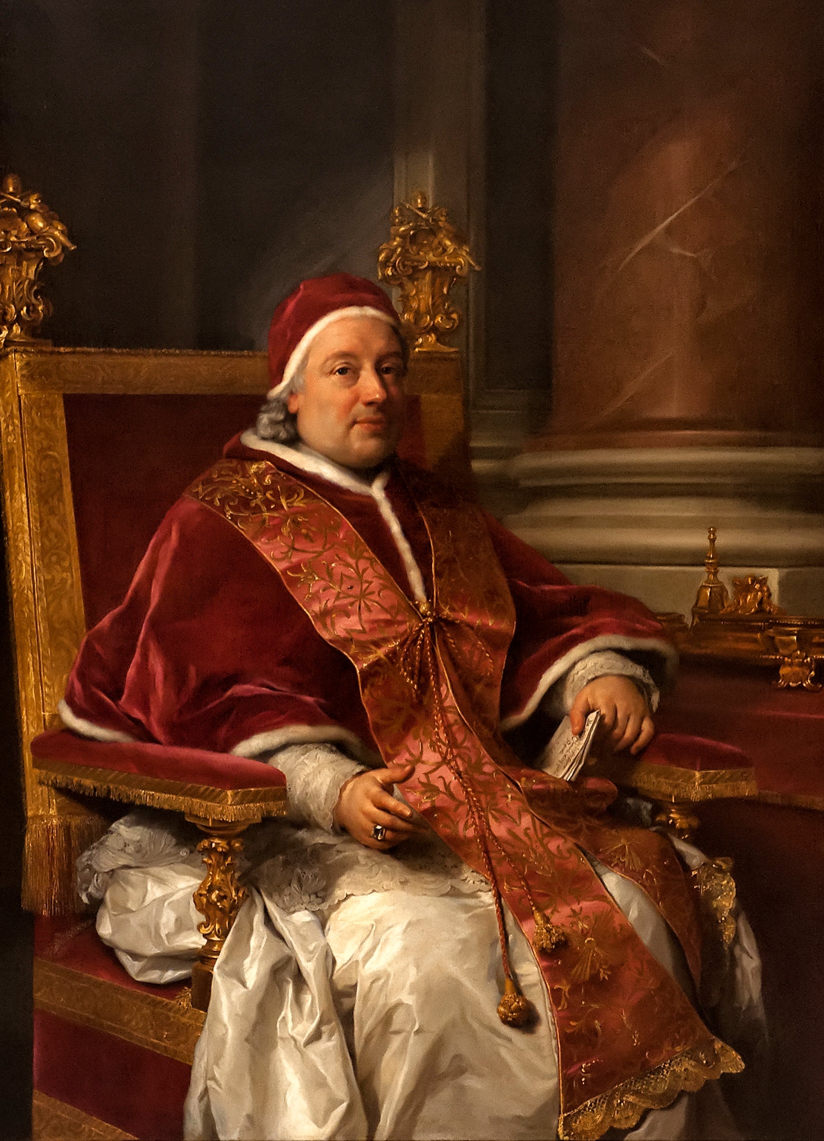 Portrait du pape Clément XIII Rezzonico - Anton Raphael Mengs - Alpha Reproduction