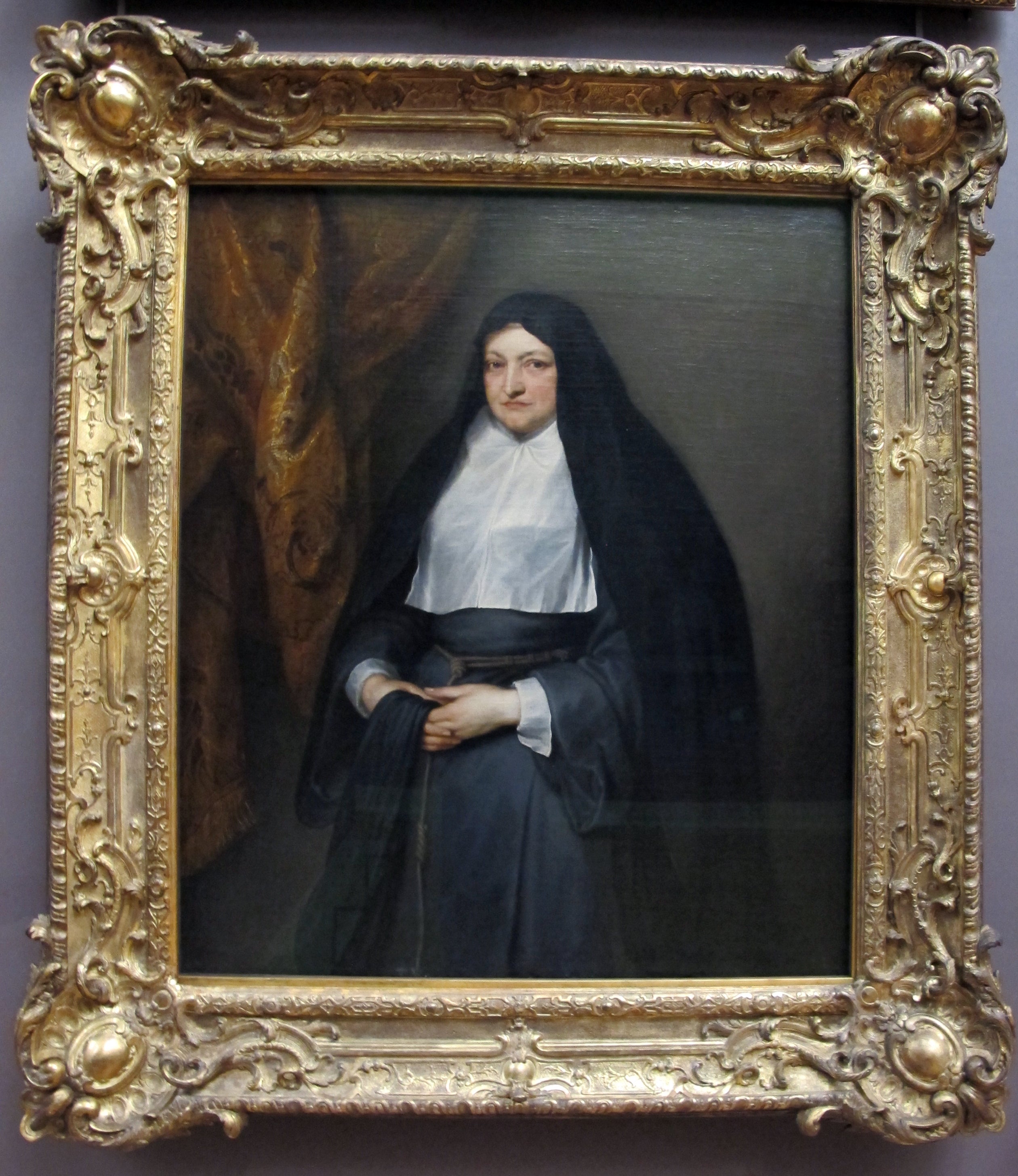 Isabelle Claire Eugénie d'Autriche, régente des Pays-Bas, en habit de clarisse - Antoine van Dyck