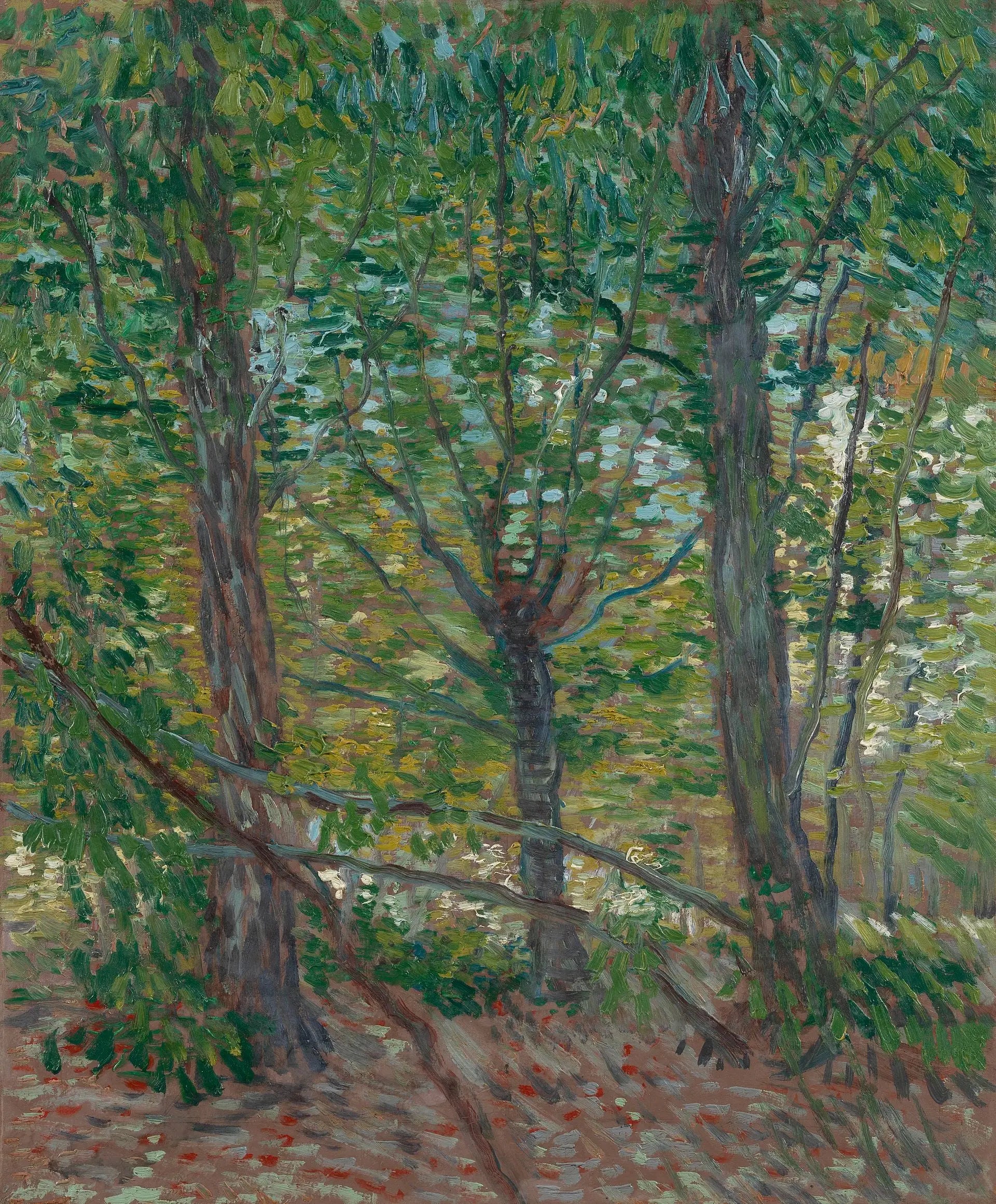 Reproduction du tableau « Arbres - Vincent van Gogh » par Alpha Reproduction en peinture à l’huile