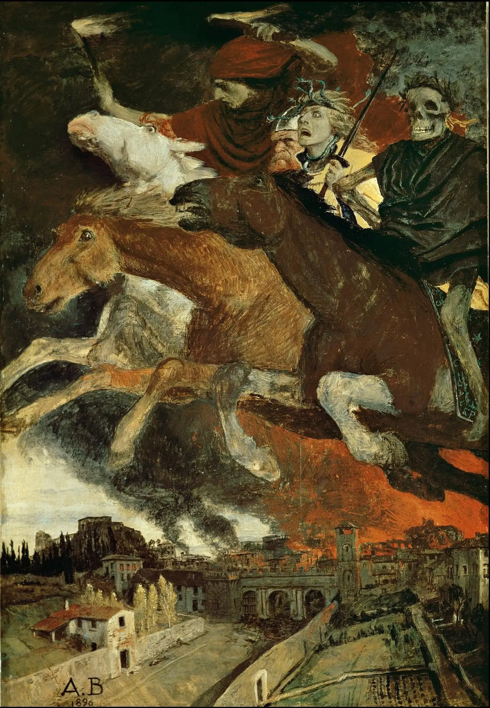 La Guerre - Arnold Böcklin - Alpha Reproduction