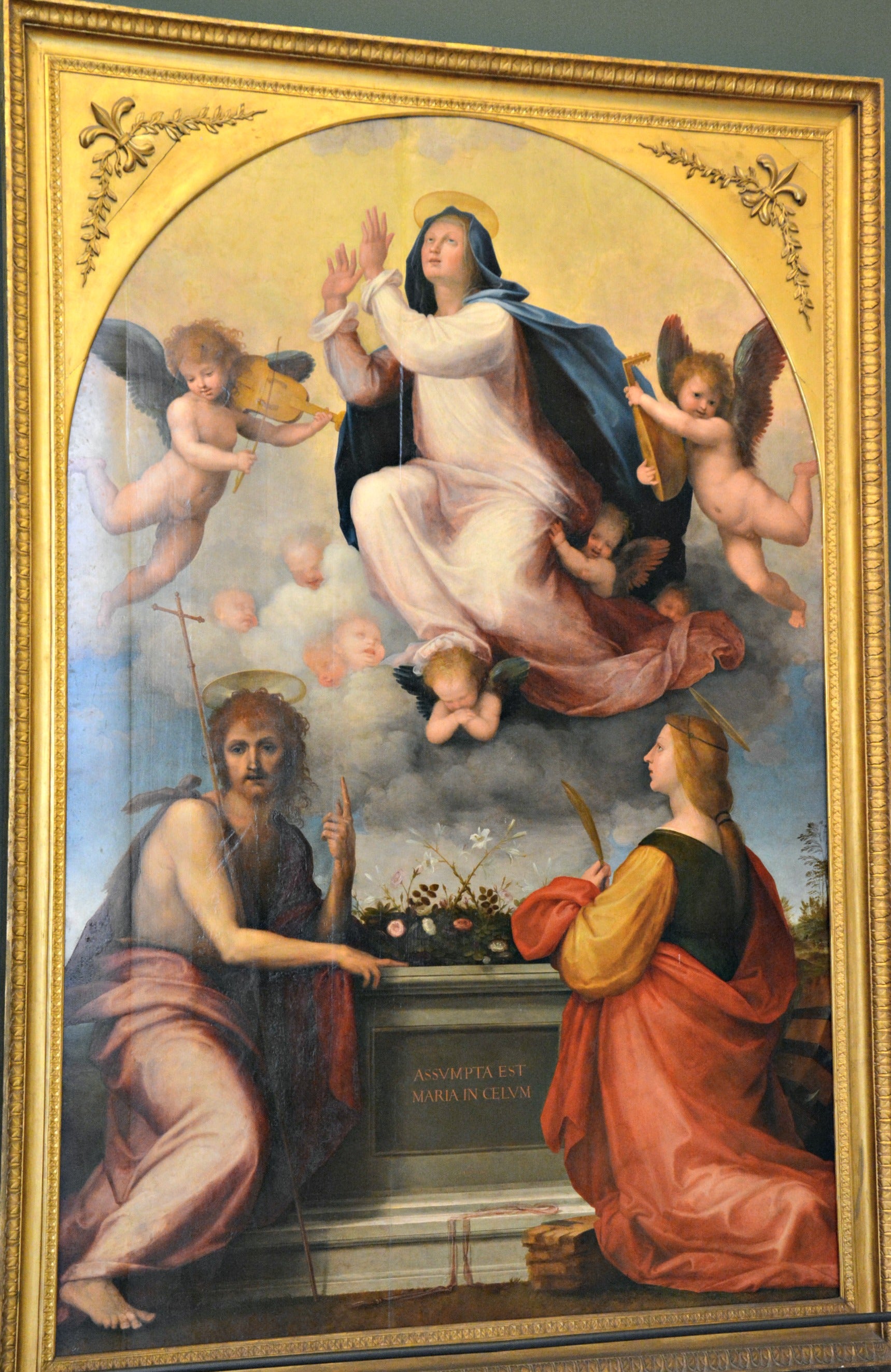 Assomption de la Vierge avec saint Jean-Baptiste et sainte Catherine d'Alexandrie - Fra Bartolomeo