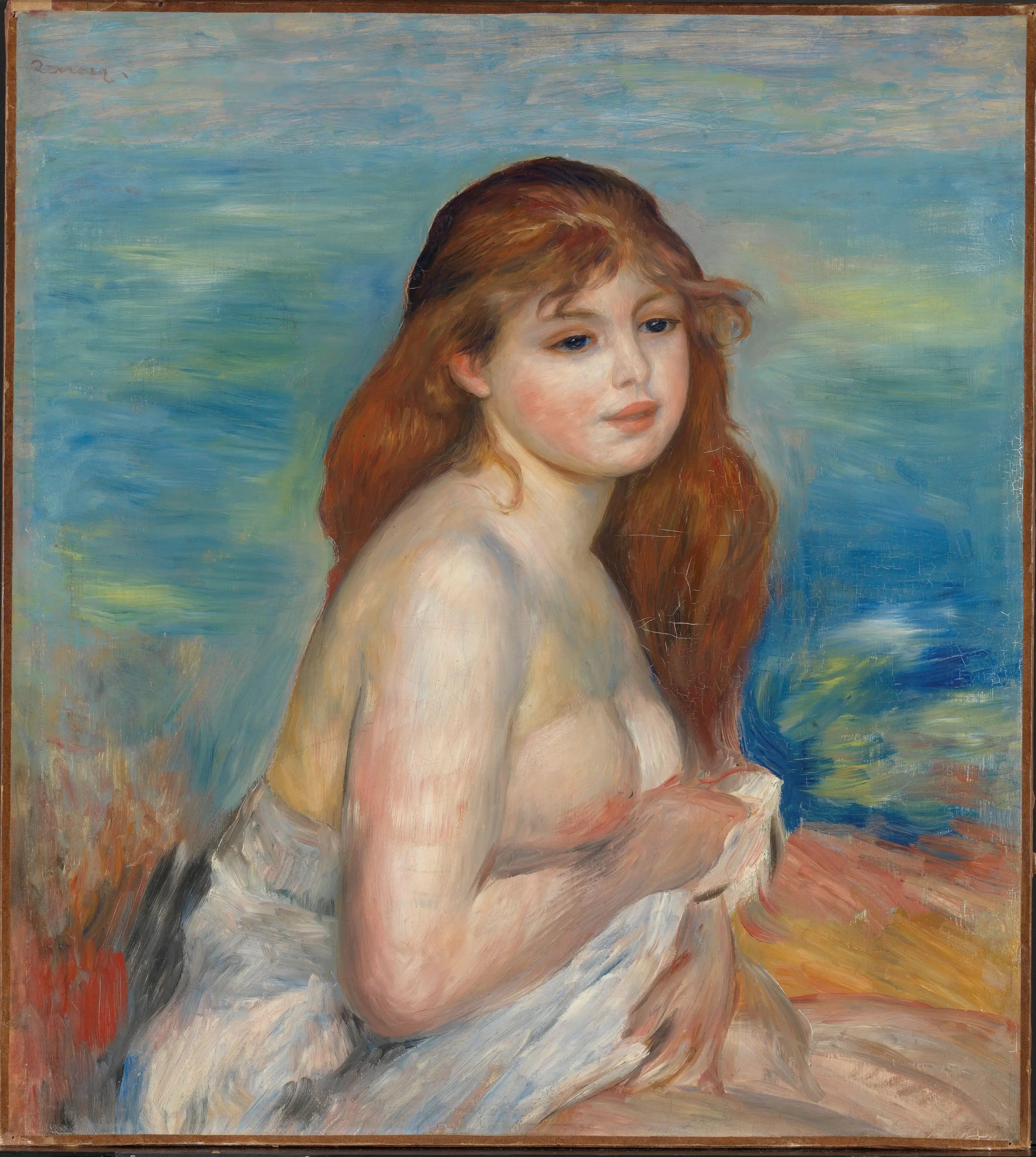 Reproduction du tableau « Après le bain - Pierre-Auguste Renoir » par Alpha Reproduction en peinture à l’huile