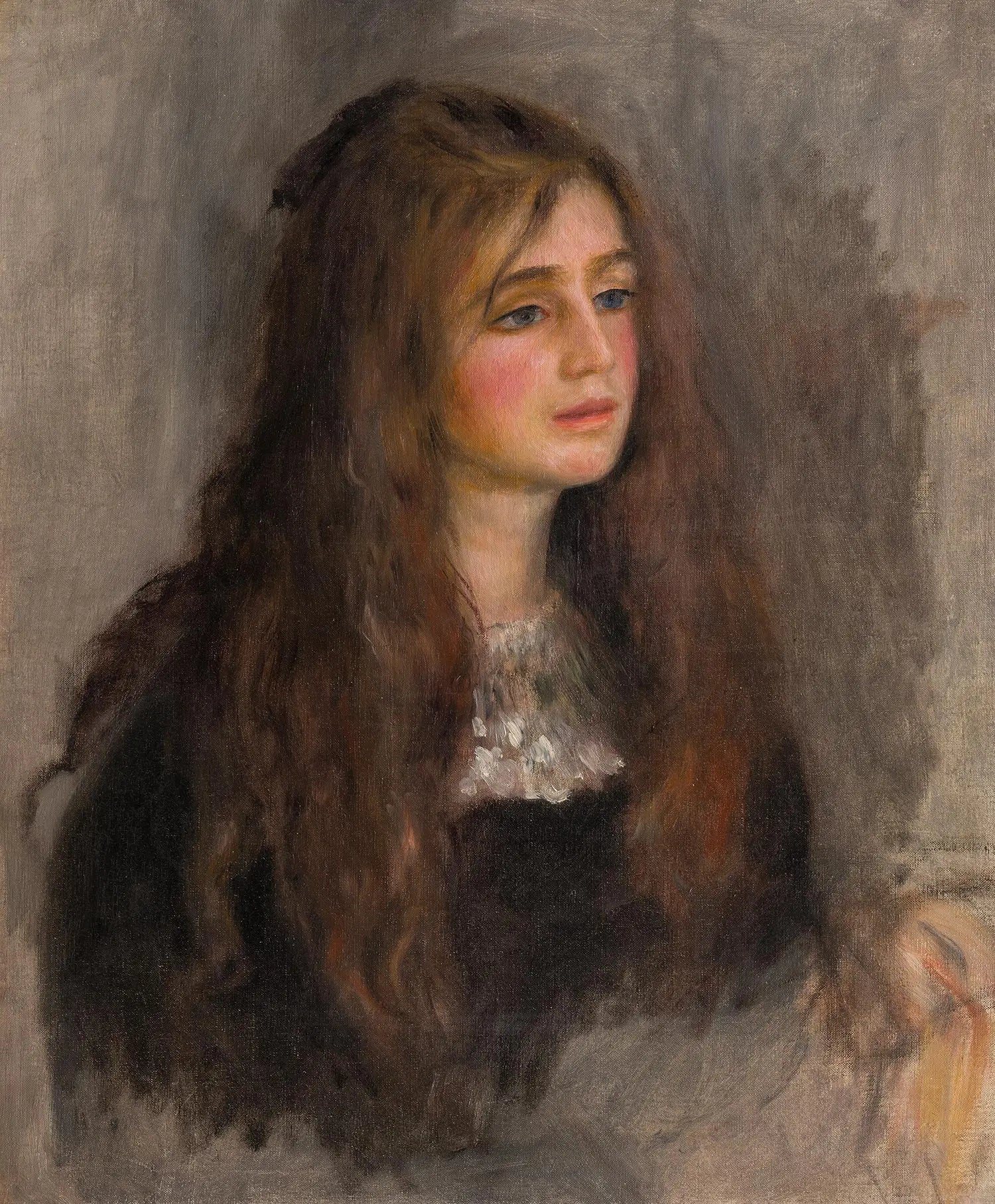 Reproduction du tableau « Portrait de Julie Manet - Pierre-Auguste Renoir » par Alpha Reproduction en peinture à l’huile