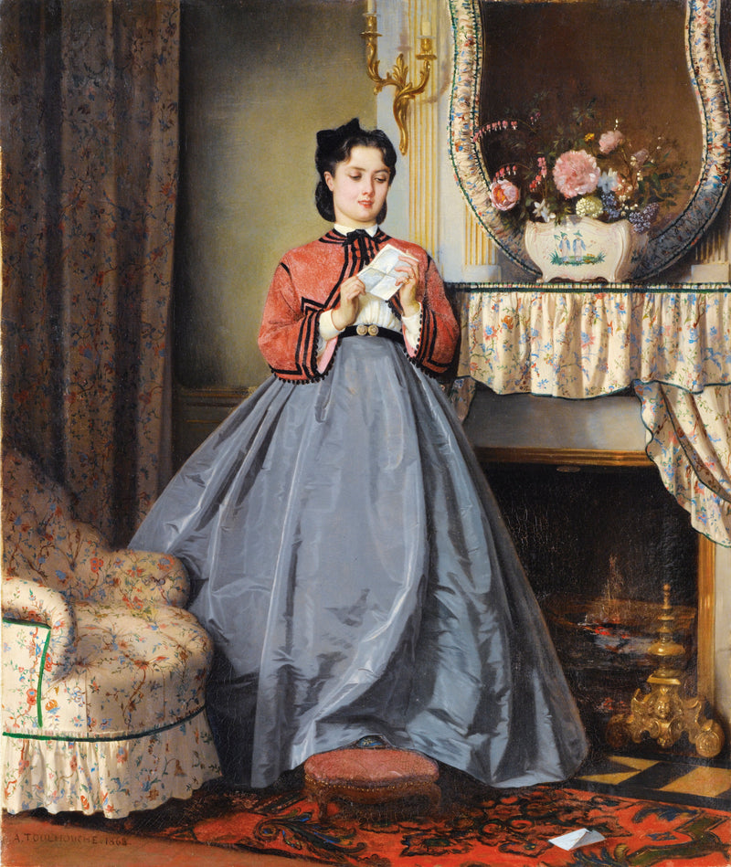 La lettre d'amour - Auguste Toulmouche