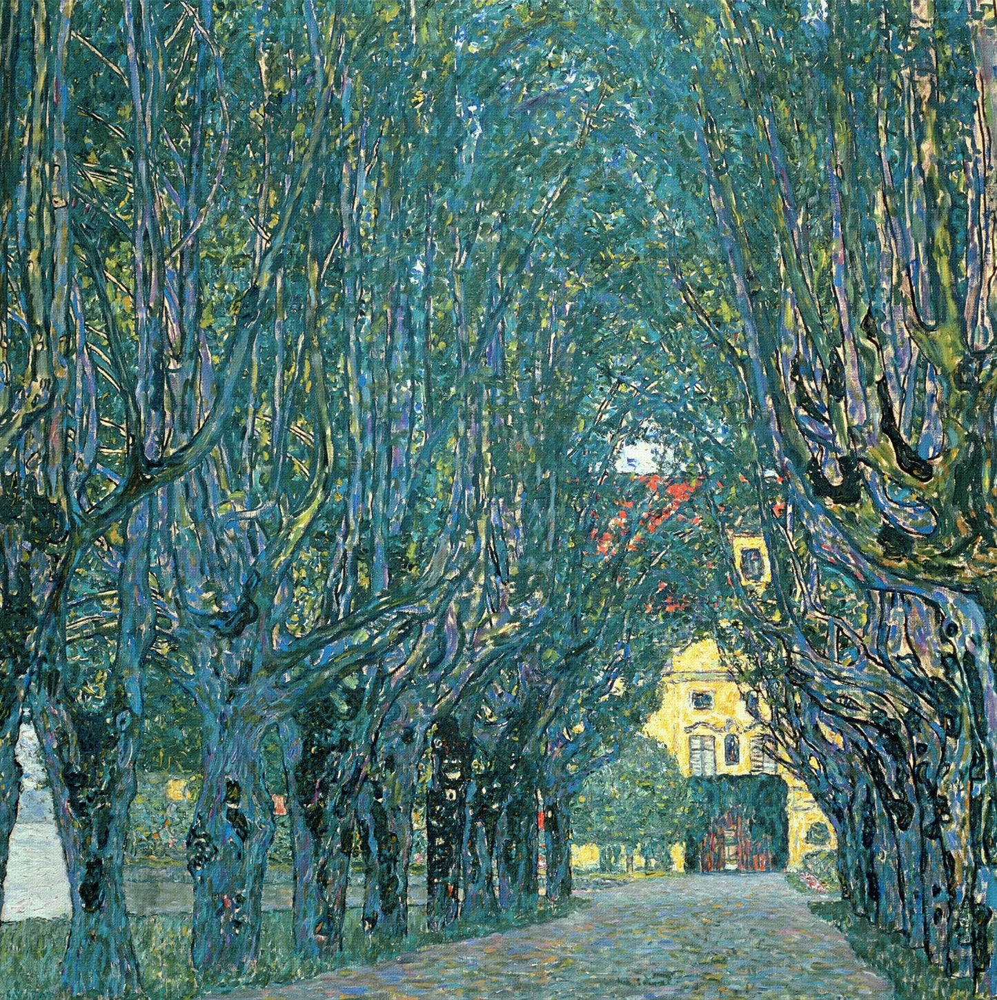 🌳✨ Аллея в парке замка Каммер – Густав Климт (1912)