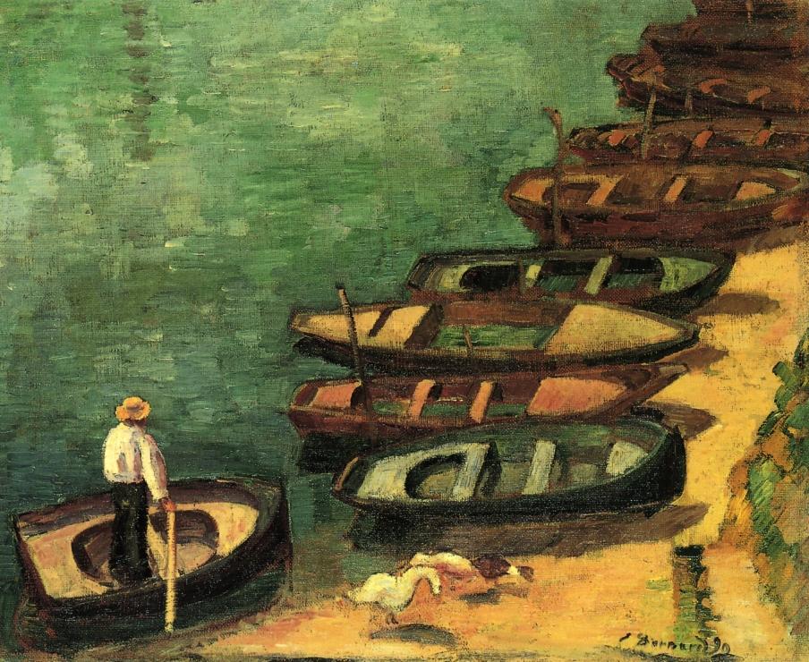 Barques à Pont-Aven - Émile Bernard - Alpha Reproduction