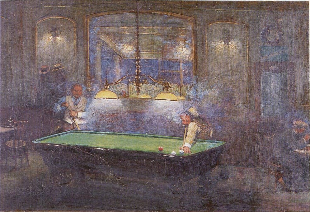 La Partie de billard - Jean Béraud