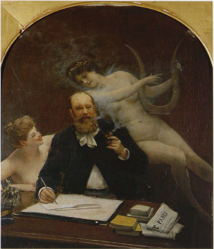 Portrait du poète Armand Silvestre - Jean Béraud