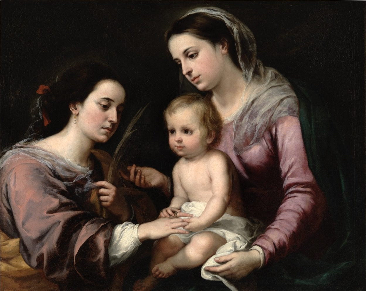 Le Mariage mystique de Sainte Catherine - Bartolomé Esteban Murillo