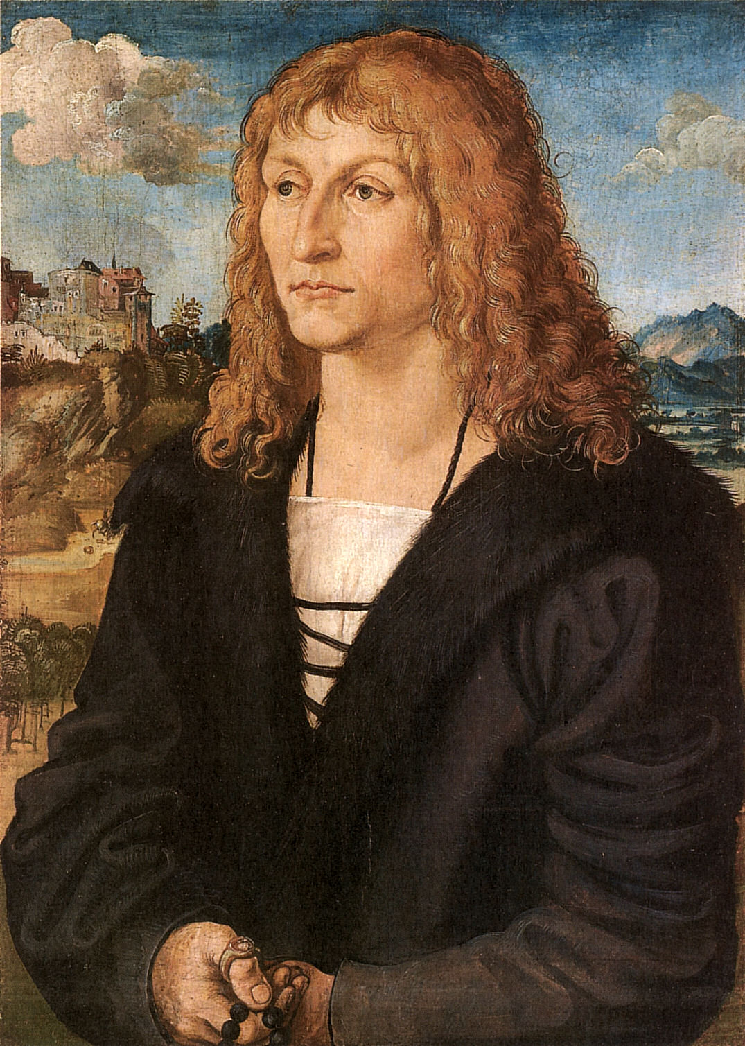Portrait d'un jeune homme rasé de près - Lucas Cranach the Elder