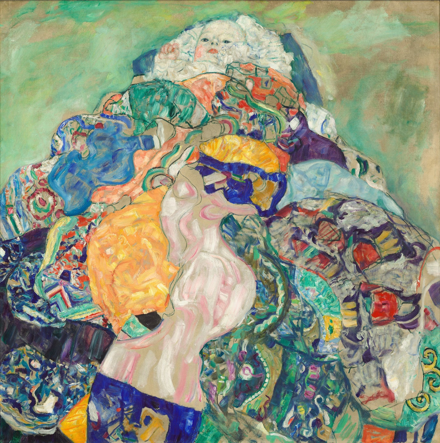 👶🎨 Младенец в колыбели – Густав Климт (1917–1918)