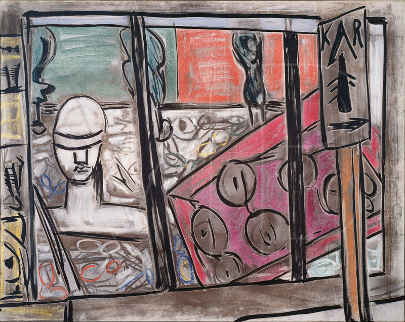 Optician's Shop (unfinished) / Spectacle Shop / Eyeglasses (1950) - Max Beckmann