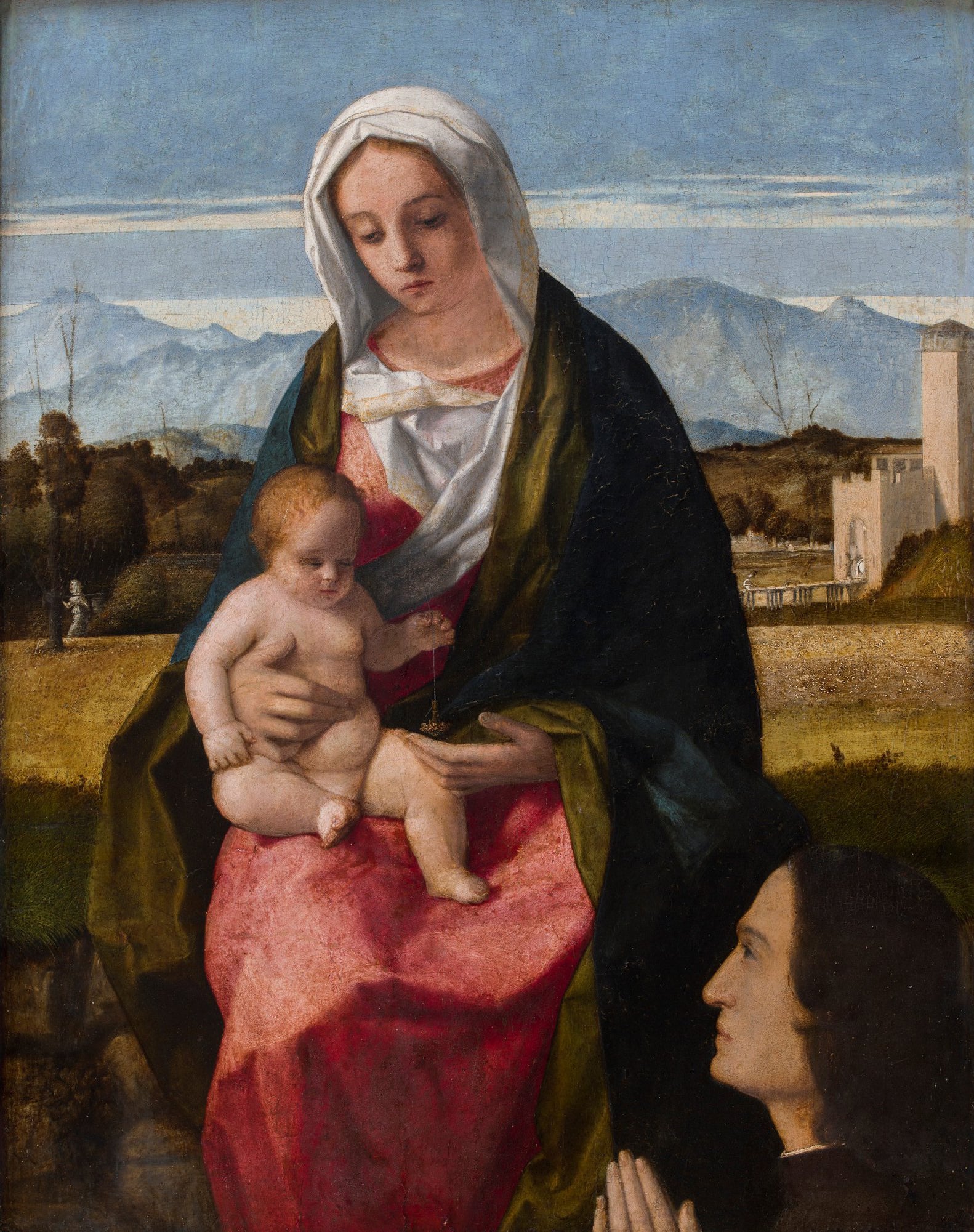 Vierge à l'Enfant et donateur - Giovanni Bellini