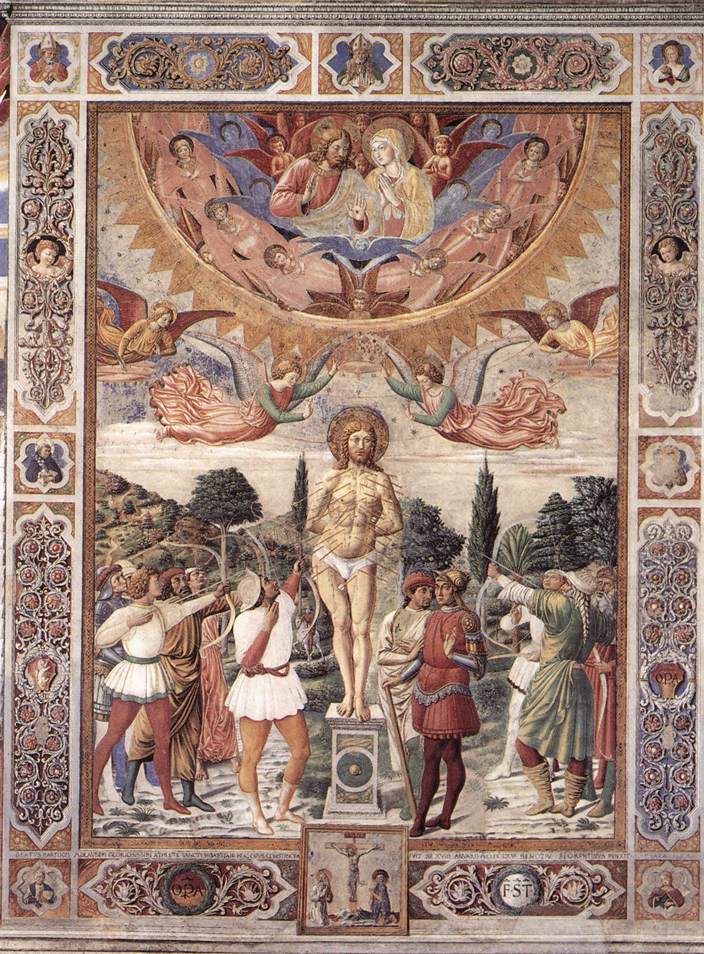 Martyre de saint Sébastien - Benozzo Gozzoli - Alpha Reproduction