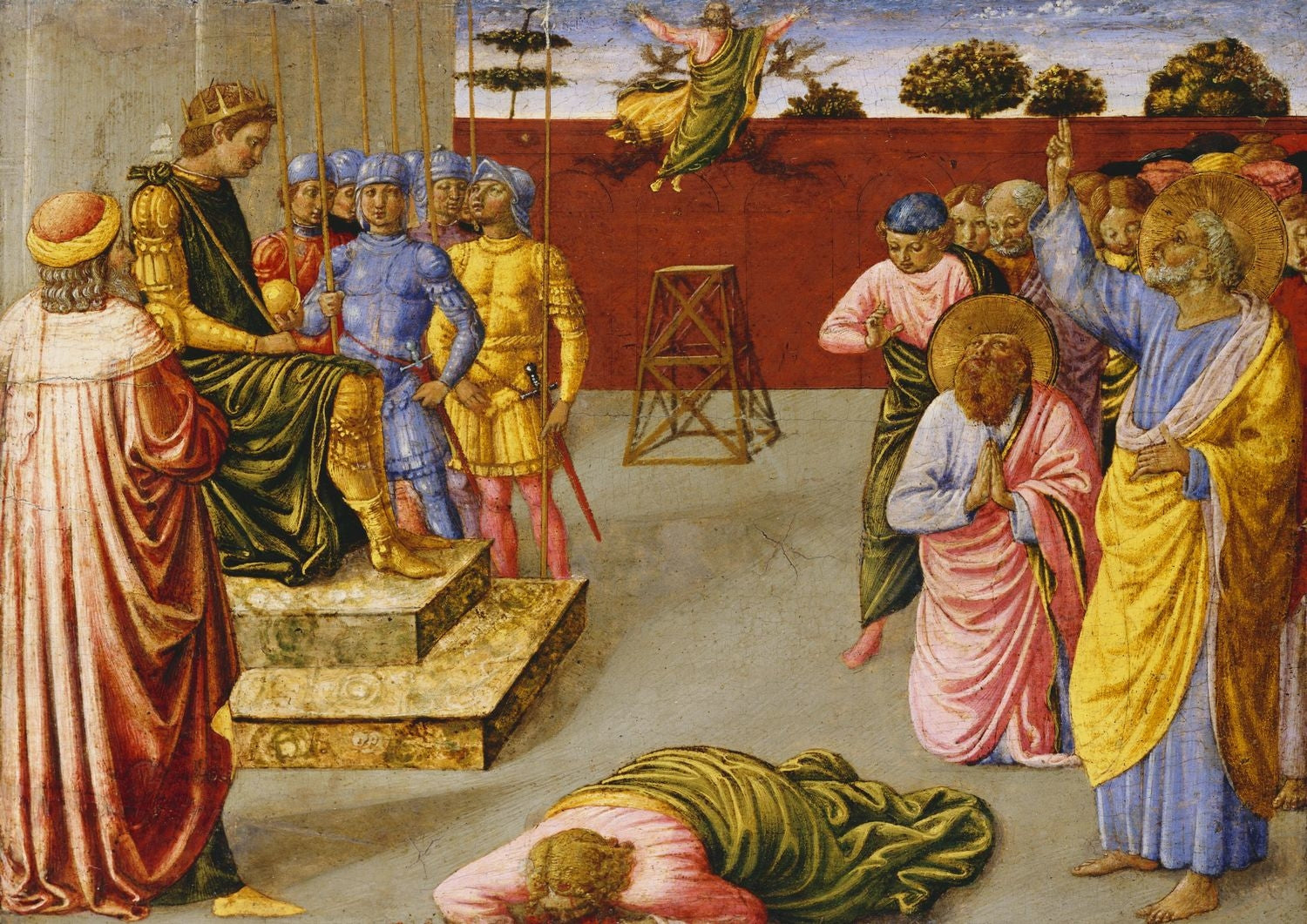 La chute de Simon le Mage - Benozzo Gozzoli - Alpha Reproduction