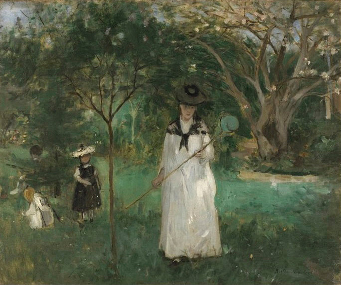 Reproduction du tableau « Chasse aux papillons - Berthe Morisot » par Alpha Reproduction en peinture à l’huile