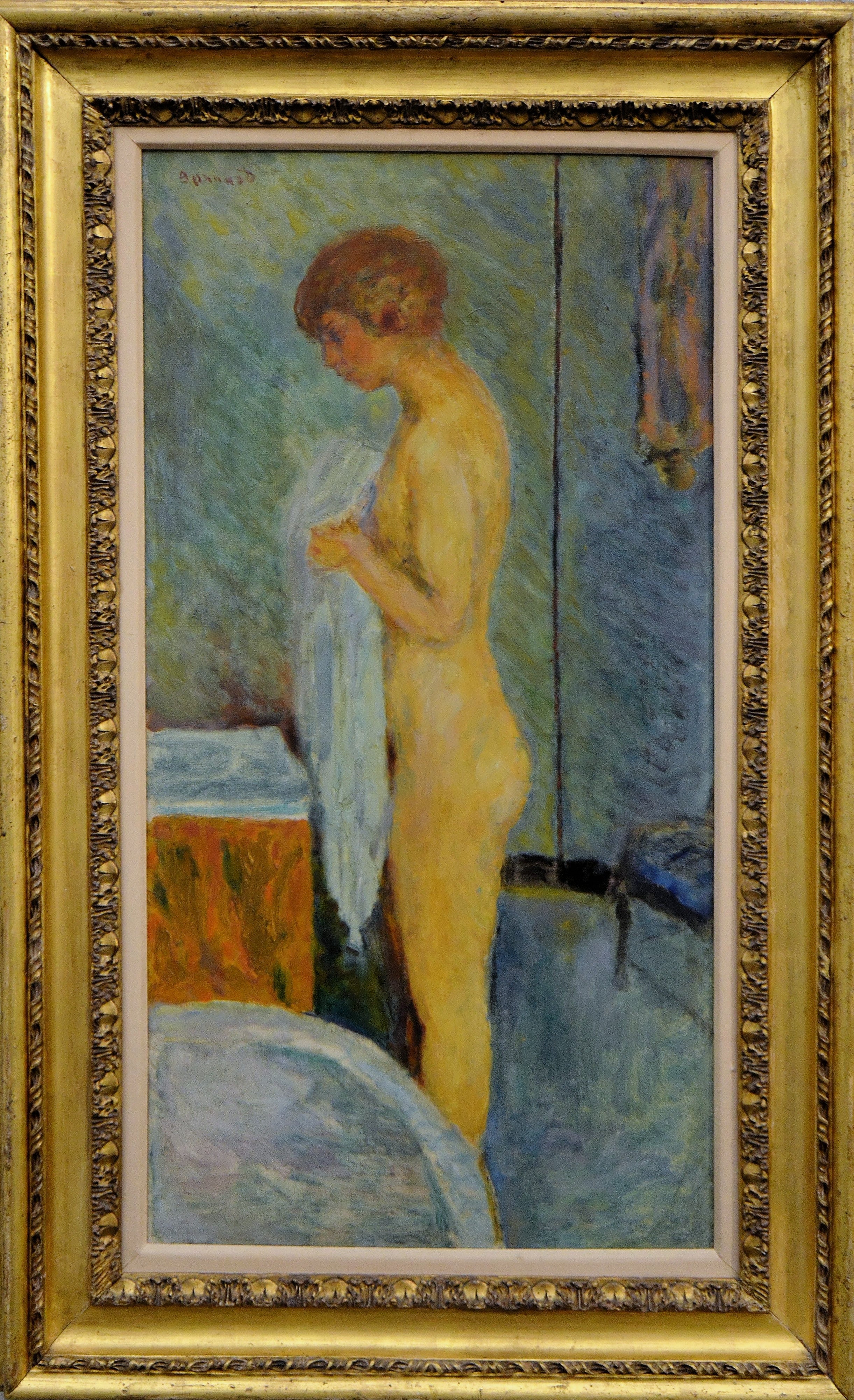 Reproduction du tableau « Marthe à sa toilette - Pierre Bonnard » par Alpha Reproduction en peinture à l’huile