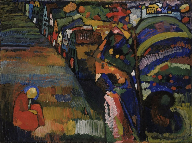 Peinture avec maisons - Vassily Kandinsky