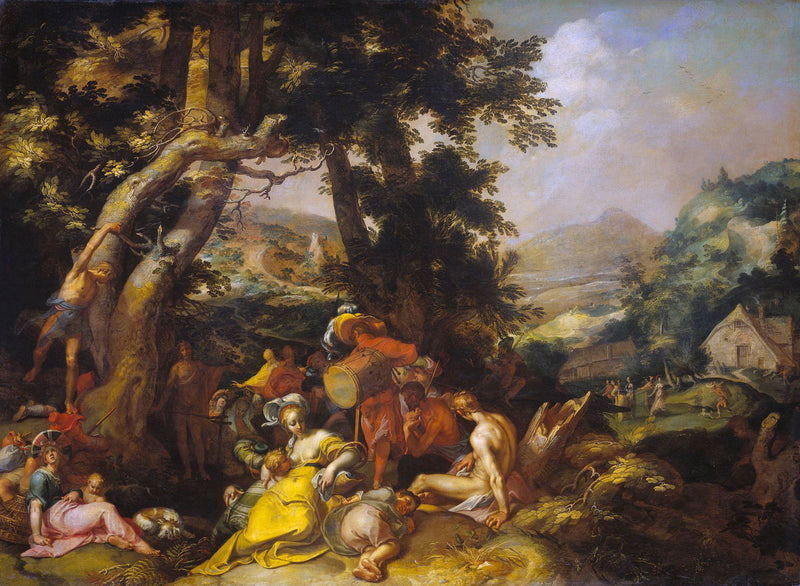 La prédication de Saint Jean Baptiste - Abraham Bloemaert