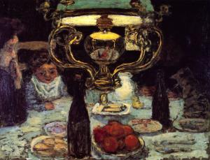 Reproduction du tableau « La Lampe - Pierre Bonnard » par Alpha Reproduction en peinture à l’huile