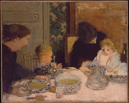 Reproduction du tableau « Le Repas des enfants - Pierre Bonnard » par Alpha Reproduction en peinture à l’huile