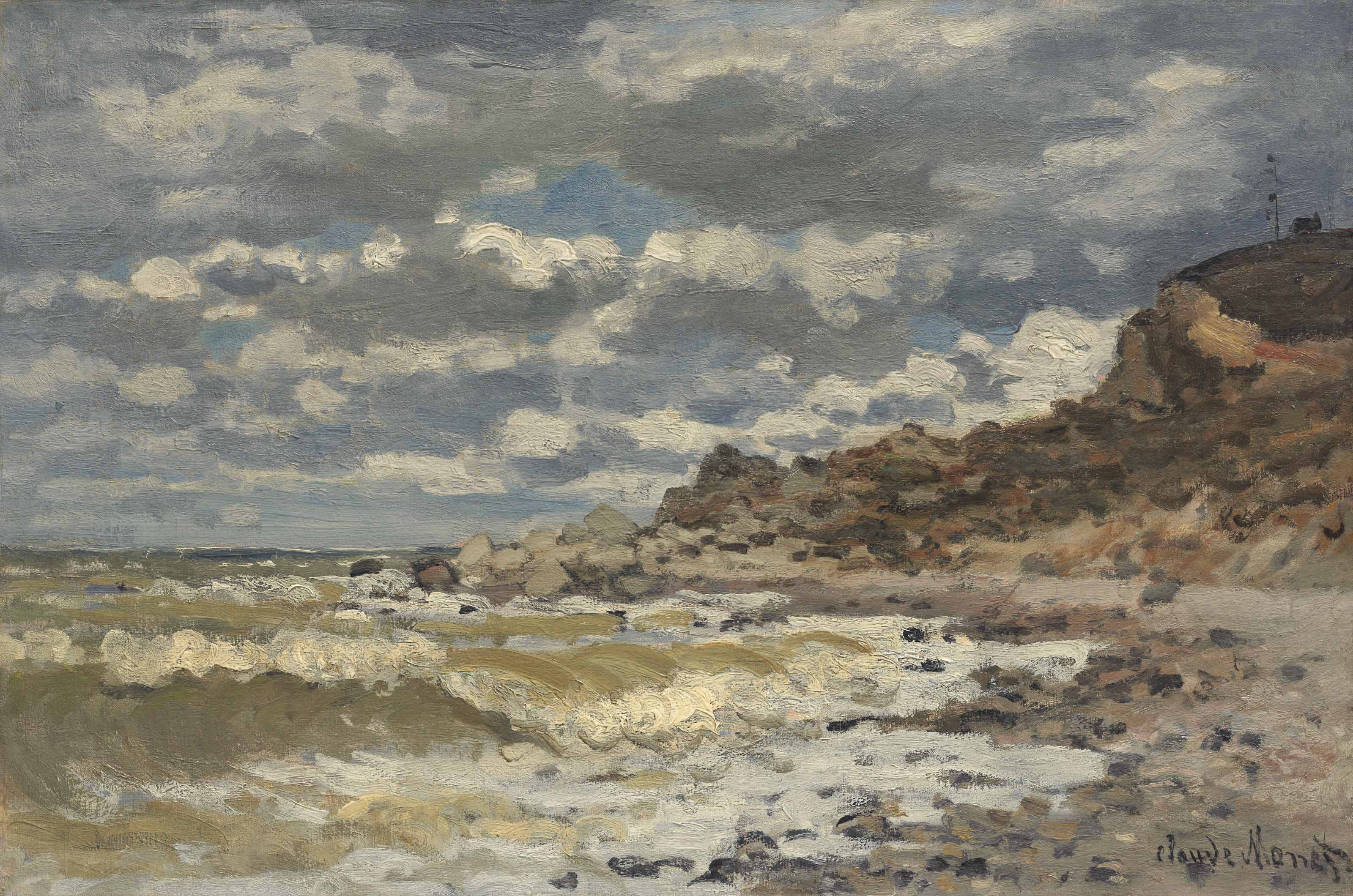 Reproduction du tableau « Bord de mer à Sainte-Adresse - Claude Monet » par Alpha Reproduction en peinture à l’huile