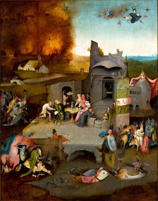 La tentation de saint Antoine. - Hieronymus Bosch - Alpha Reproduction